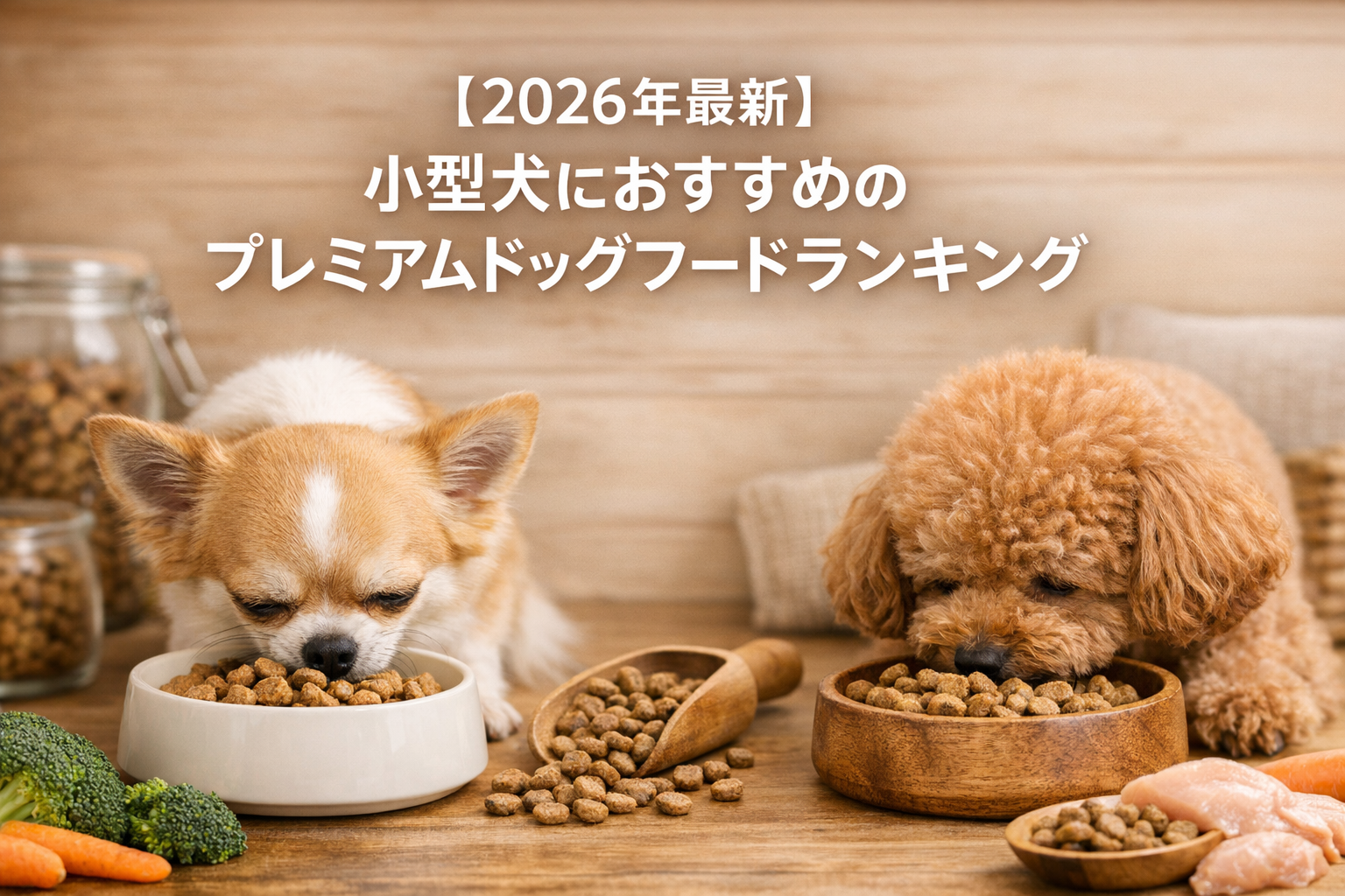 【2026年最新】小型犬におすすめのプレミアムドッグフードランキング|獣医師も注目のNo.1はミシュワン!